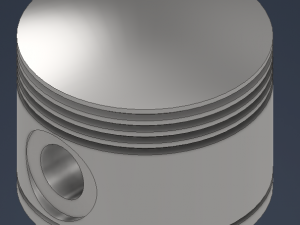 piston head Modello 3D
