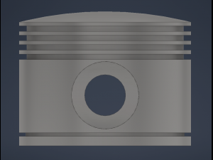 piston head Modello 3D