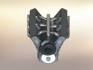 v6 engine Modelo 3D