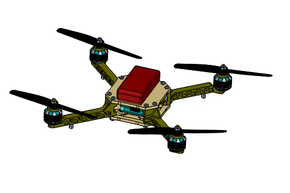 race drone 3D Model .c4d .max .obj .3ds .fbx .stl .blend 