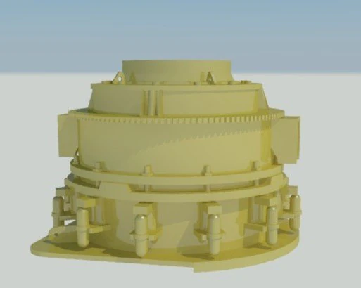 conical crusher 3D Model .c4d .max .obj .3ds .fbx .stl .blend 