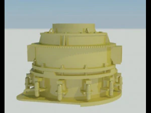 kruszarka stożkowa Model 3D