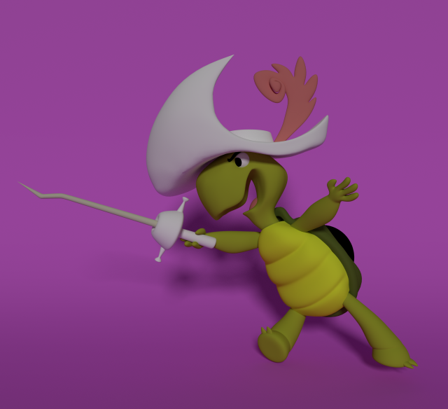 touche turtle Modelo 3D .c4d .max .obj .3ds .fbx .stl .blend 