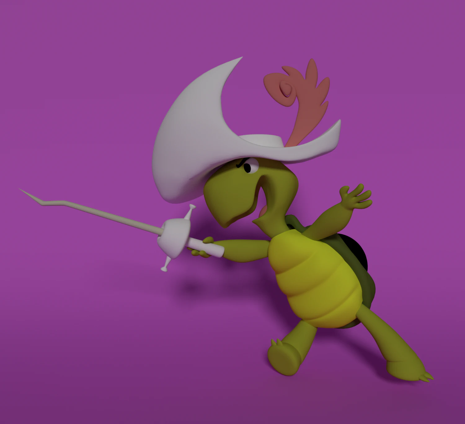 touche turtle 3D Model .c4d .max .obj .3ds .fbx .stl .blend