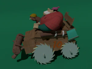 rufus ruffcut and sawtooth 3D Model