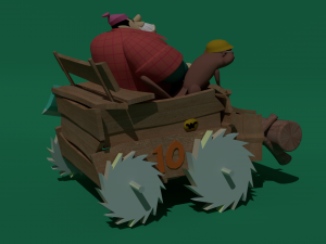 rufus ruffcut and sawtooth 3Dモデル