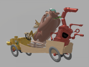 lazy luke and blubber bear Modelo 3D