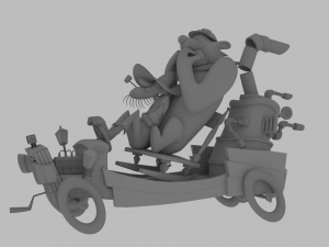 lazy luke and blubber bear Modelo 3D