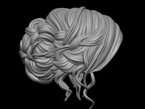 Hair 2 3D Print Model
