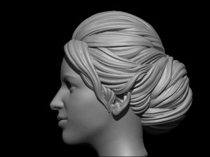 Hair 3 3D Print Model