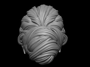 Hair 3 3D 프린트 모델