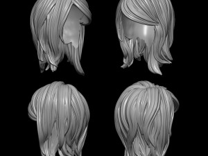 Hair 4 3D Print Model