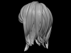 Hair 4 3D 打印模型