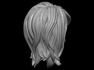 Hair 4 3D 打印模型