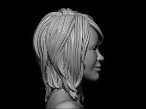 Hair 4 3D 打印模型