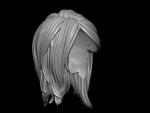 Hair 4 3D 打印模型