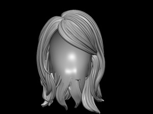 Hair 4 3D 打印模型