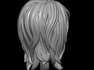 Hair 4 3D 打印模型