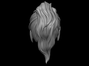 Hair 5 3D Принт Модель