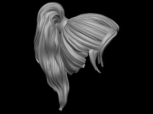 Hair 5 3D Принт Модель