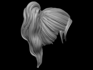 Hair 5 3D Принт Модель