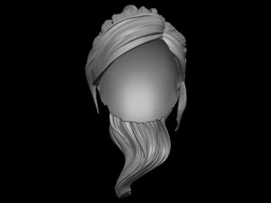 Hair 6 3D Print Model