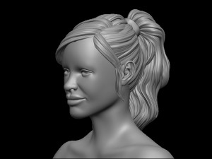 Hair 6 3D Принт Модель