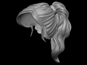 Hair 6 3D Принт Модель