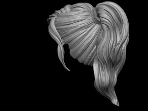 Hair 6 3D Print Model