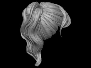 Hair 6 3D Принт Модель