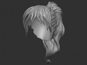 Hair 7 Modelo de impresión 3D