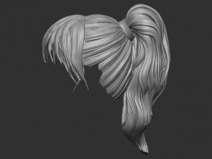 Hair 7 3D Print Model