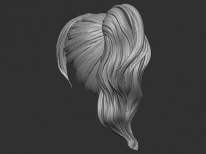Hair 7 Modelo de impresión 3D