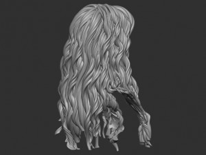 Hair 9 Model do druku 3D