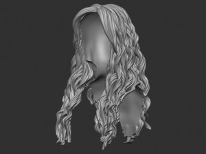 Hair 9 Model do druku 3D