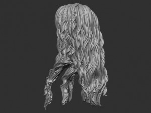 Hair 9 Model do druku 3D