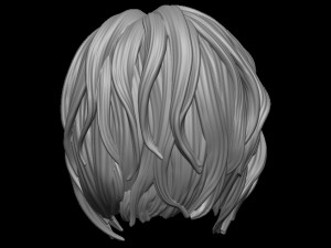 Hair 10 3D Print Model
