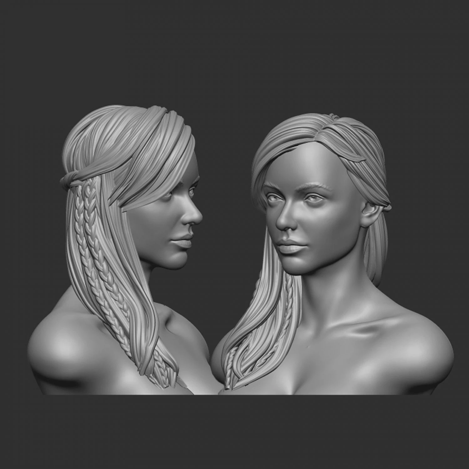Hair 11 3D Print Model .c4d .max .obj .3ds .fbx .stl .blend 