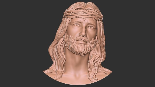 Jesus pendant model 3D Baskı Modeli .c4d .max .obj .3ds .fbx .stl .blend 