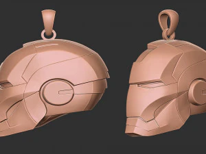 Ciondolo per casco Ironman 2 Modello di stampa 3D