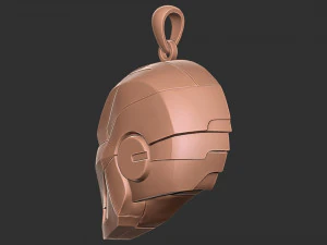 Ciondolo per casco Ironman 2 Modello di stampa 3D