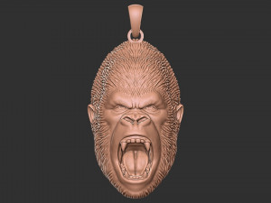 Gorilla pendant 3D Baskı Modeli