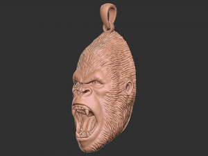 Gorilla pendant 3D Baskı Modeli