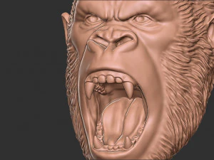 Gorilla pendant 3D Print Model