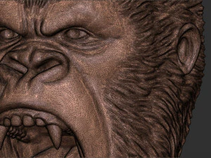 Gorilla pendant 3D Print Model