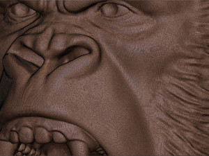 Gorilla pendant 3D Baskı Modeli