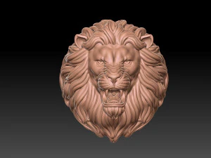 3D w&uuml;tender L&ouml;wenring 3D Druckmodell