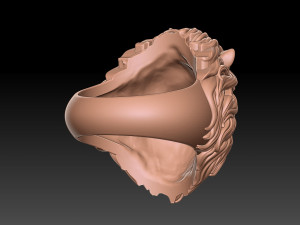 3D angry lion ring 3D प्रिंट मॉडल