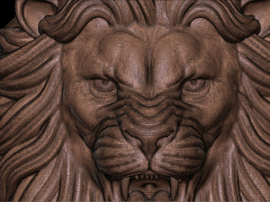 3D angry lion ring 3D प्रिंट मॉडल
