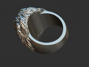 Lion ring 3D print model 3D Print Model